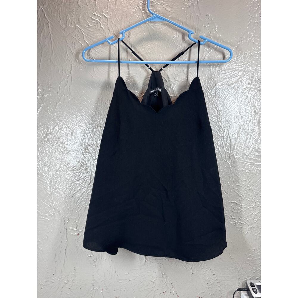 J Crew Mercantile‎ Scalloped Cami Tank Womens Strappy Racerback Top Size 4